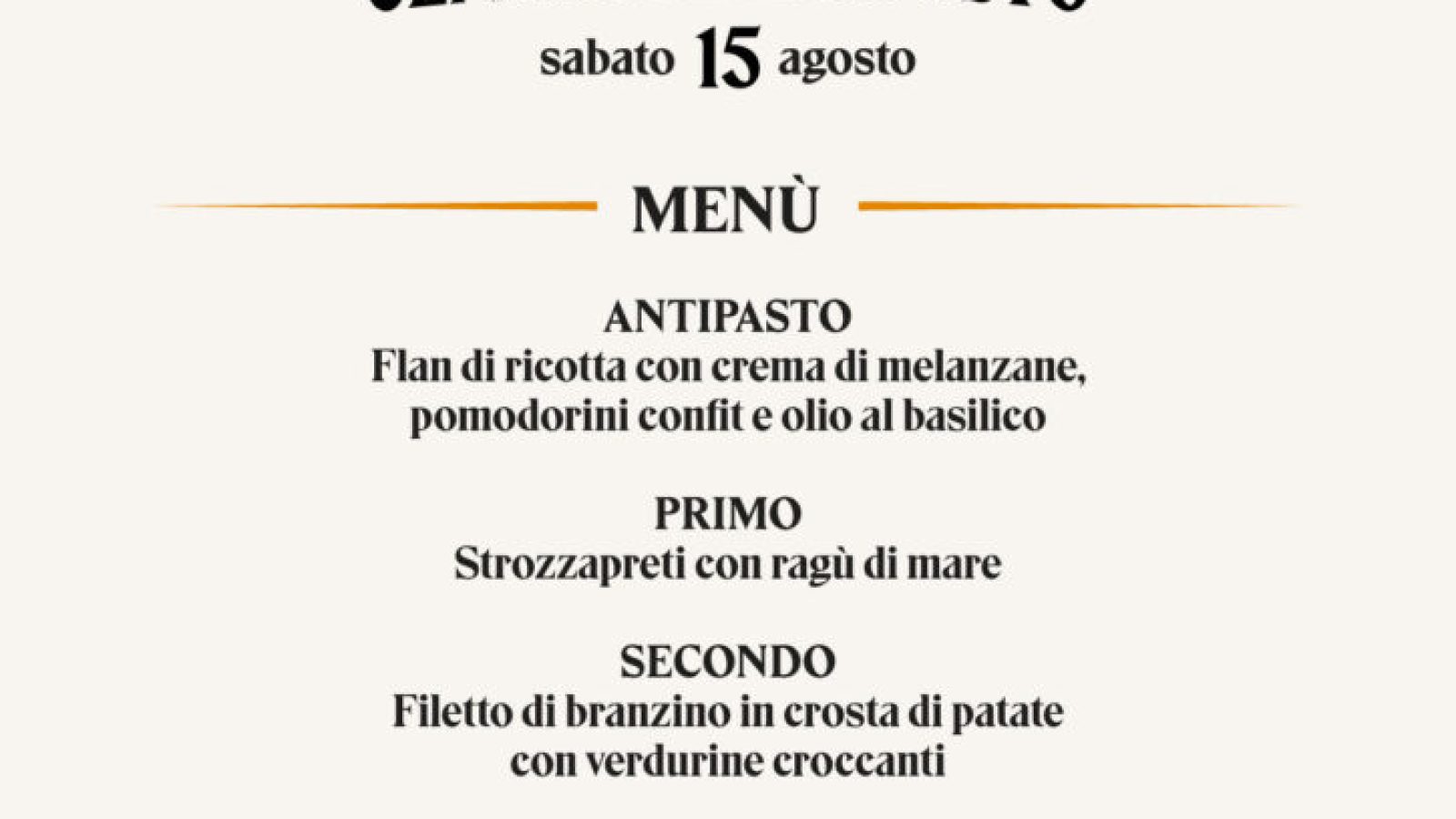 Torneo Doppio Giallo e cena di Ferragosto